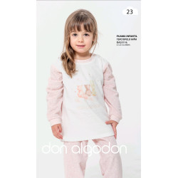 Pijama niña terciopelo don algodon